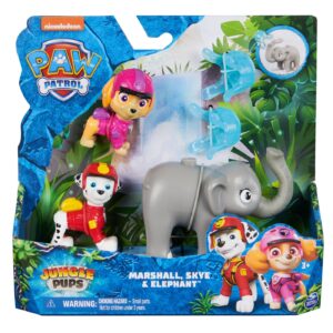 Patrula catelusilor jungle pups set 3 figurine marshall skye si elefantul