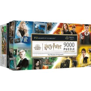 Puzzle trefl uft 9000 harry potter casele din hogwarts